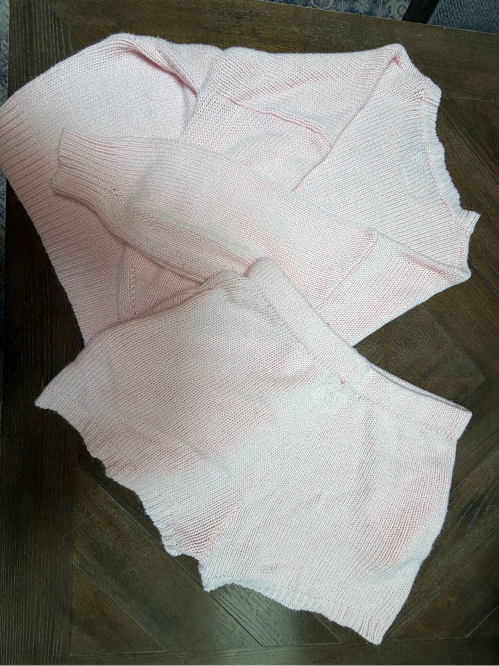 LaVouté Pink Knit 2-Piece Sweater & Shorts Set XL - Picture 4 of 4